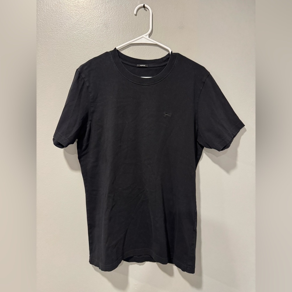 Denham Cotton Short Sleeve T Shirt in Black Size Medium